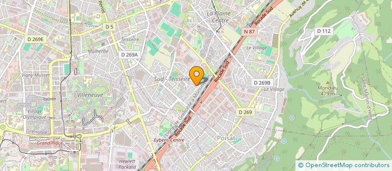 localisation de l'entreprise MONSIEUR CLEMENT BAUCHE  SAINT-MARTIN-D'HERES