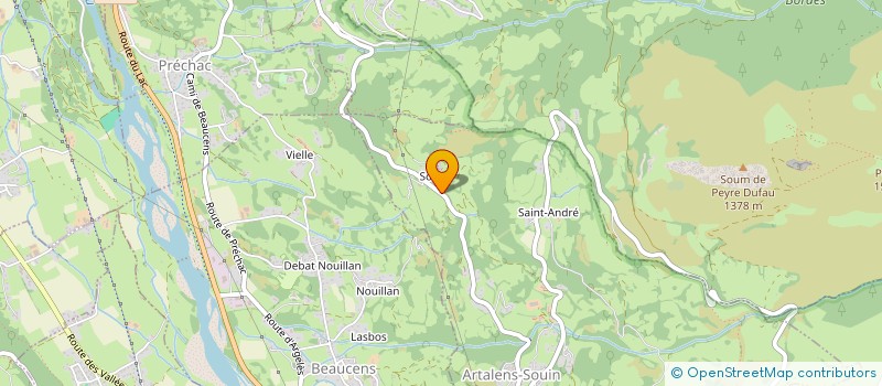 localisation de l'entreprise MONSIEUR CLEMENT BAUDET  VIER-BORDES