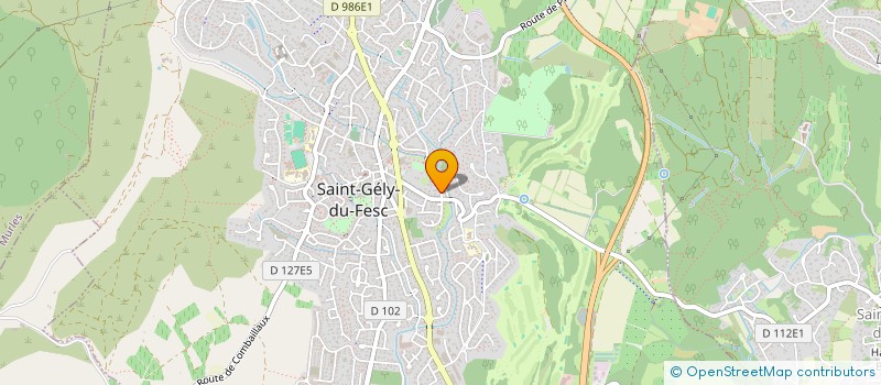 localisation de l'entreprise MONSIEUR CLEMENT BAUJARD à SAINT-GELY-DU-FESC