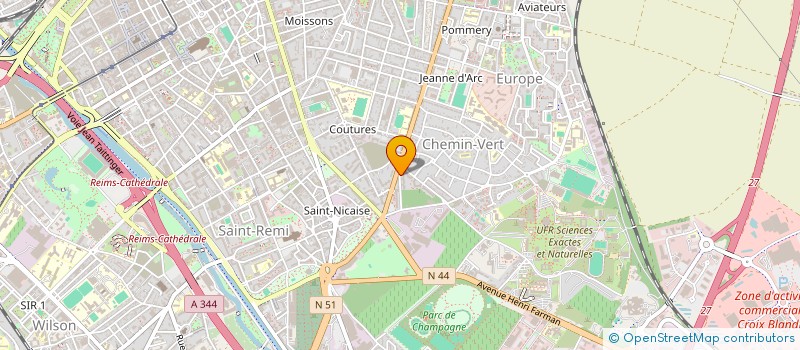 localisation de l'entreprise MONSIEUR CLEMENT BAYARD  REIMS