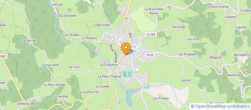 localisation de l'entreprise MONSIEUR CLEMENT BEAUREGARD à CUNLHAT