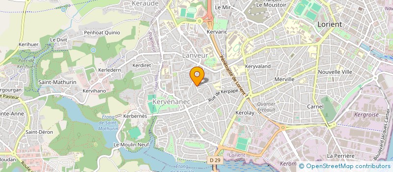 localisation de l'entreprise MONSIEUR CLEMENT BEDBEDER  LORIENT