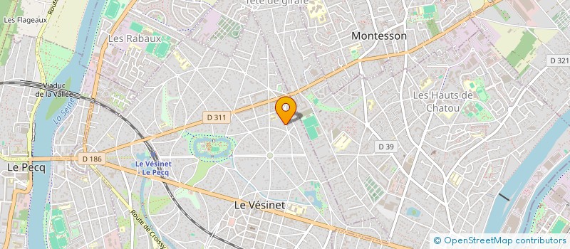 localisation de l'entreprise MONSIEUR CLEMENT BELUS à LE VESINET