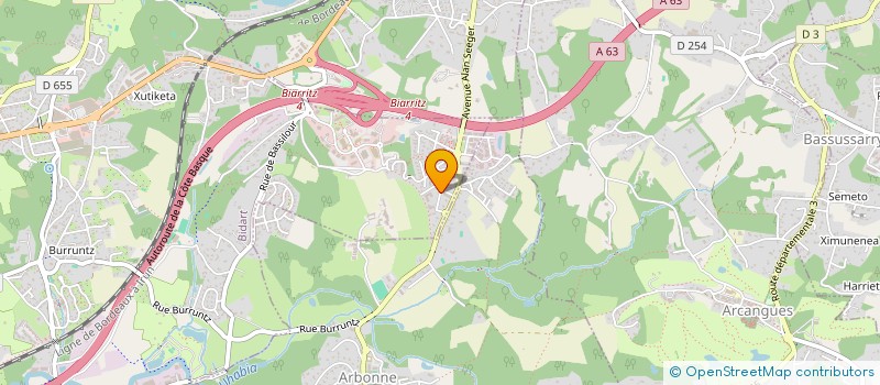 localisation de l'entreprise MONSIEUR CLEMENT BERARD  BIDART