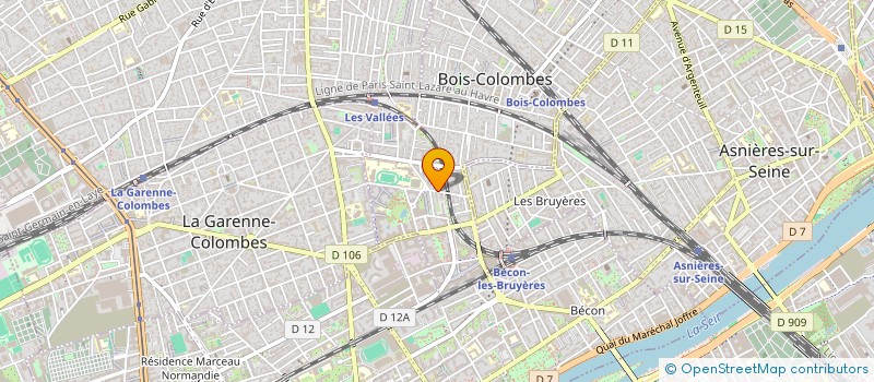 localisation de l'entreprise MONSIEUR CLEMENT BERENBLIT à BOIS-COLOMBES