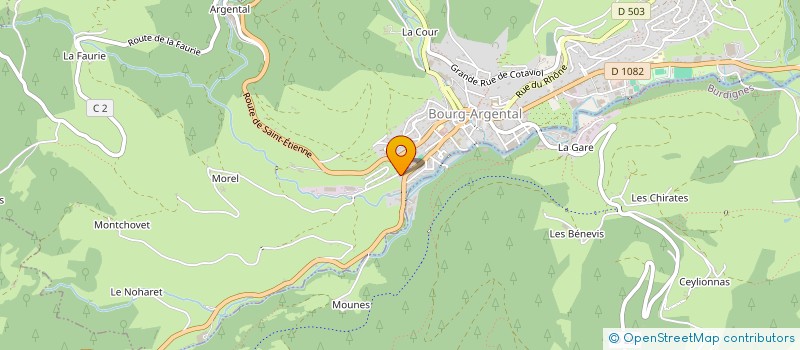 localisation de l'entreprise MONSIEUR CLEMENT BERGER  BOURG-ARGENTAL