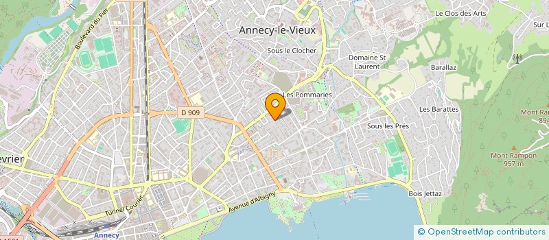 localisation de l'entreprise MONSIEUR CLEMENT BERGERETTI à ANNECY