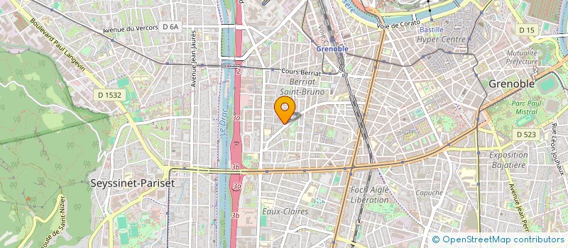 localisation de l'entreprise MONSIEUR CLEMENT BERGERON  GRENOBLE
