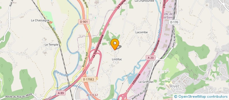 localisation de l'entreprise MONSIEUR CLEMENT BERGOUNIOUX  USSAC