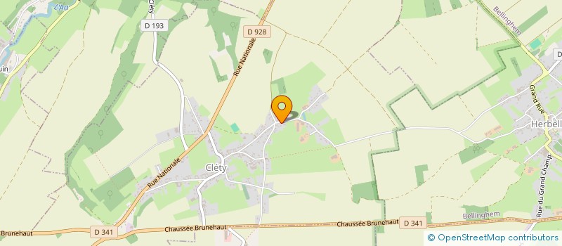 localisation de l'entreprise MONSIEUR CLEMENT BERNARD  CLETY