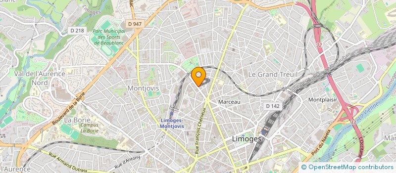 localisation de l'entreprise MONSIEUR CLEMENT BERNARD à LIMOGES