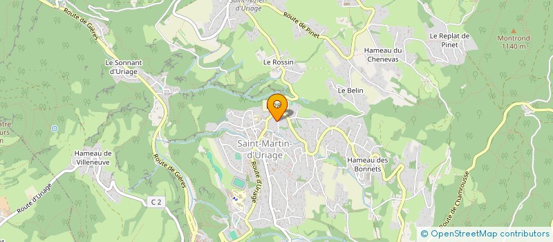 localisation de l'entreprise MONSIEUR CLEMENT BERNERD  SAINT-MARTIN-D'URIAGE