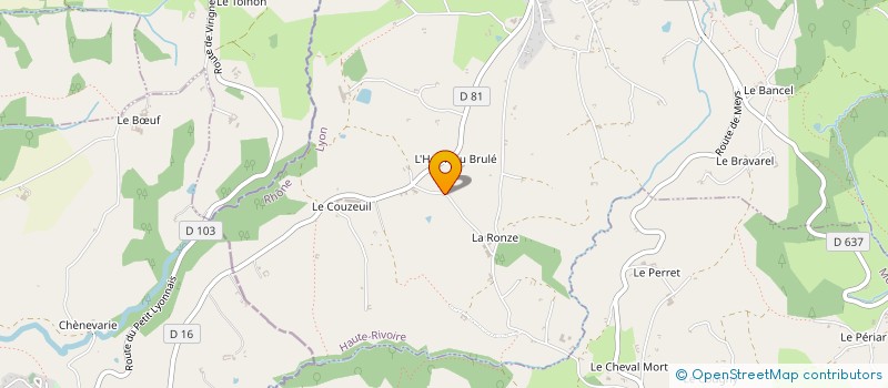 localisation de l'entreprise MONSIEUR CLEMENT BERTHET  HAUTE-RIVOIRE