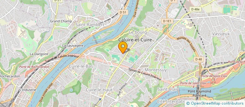 localisation de l'entreprise MONSIEUR CLEMENT BERTRAND  CALUIRE-ET-CUIRE