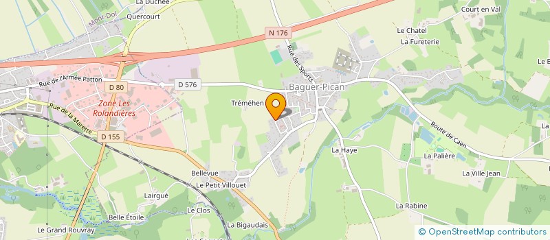 localisation de l'entreprise MONSIEUR CLEMENT BERUEL  BAGUER-PICAN