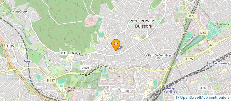 localisation de l'entreprise MONSIEUR CLEMENT BESNIER  VERRIERES-LE-BUISSON