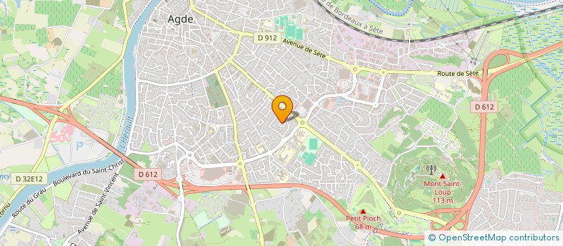 localisation de l'entreprise MONSIEUR CLEMENT BESSE  AGDE