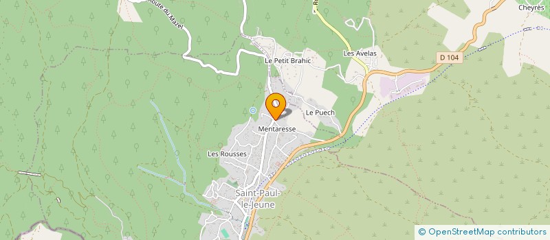 localisation de l'entreprise MONSIEUR CLEMENT BIANCHIN  SAINT-PAUL-LE-JEUNE