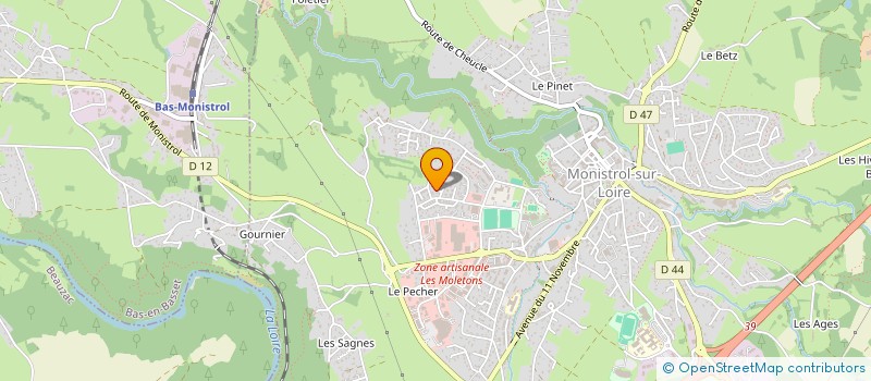 localisation de l'entreprise MONSIEUR CLEMENT BIDA  MONISTROL-SUR-LOIRE