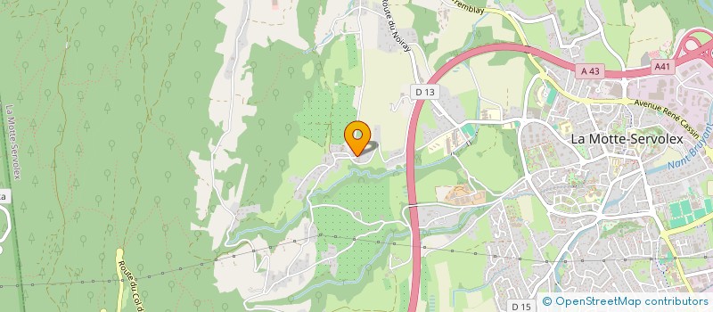 localisation de l'entreprise MONSIEUR CLEMENT BILLARD  LA MOTTE-SERVOLEX