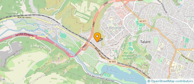 localisation de l'entreprise MONSIEUR CLEMENT BIZOT  PLOMBIERES-LES-DIJON