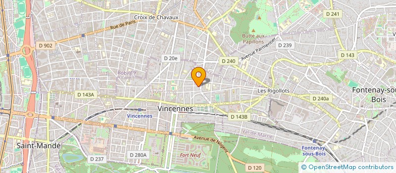 localisation de l'entreprise MONSIEUR CLEMENT BIZOUARD à VINCENNES