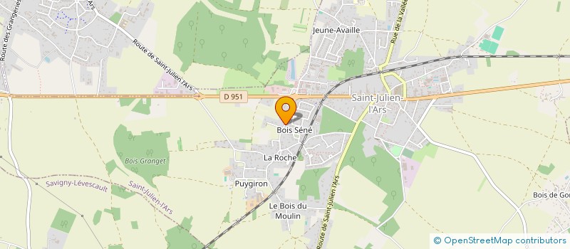 localisation de l'entreprise MONSIEUR CLEMENT BLOUIN à SAINT-JULIEN-L'ARS