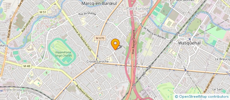 localisation de l'entreprise MONSIEUR CLEMENT BONDUELLE à MARCQ-EN-BARŒUL