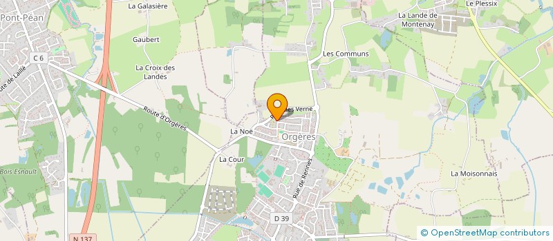 localisation de l'entreprise MONSIEUR CLEMENT BONNAL  ORGERES