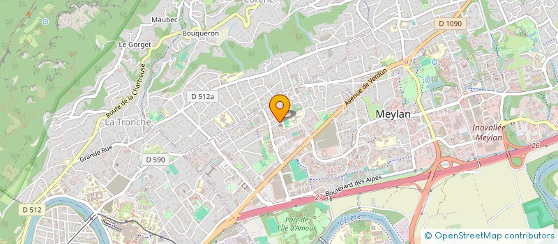 localisation de l'entreprise MONSIEUR CLEMENT BONNAMOUR  MEYLAN