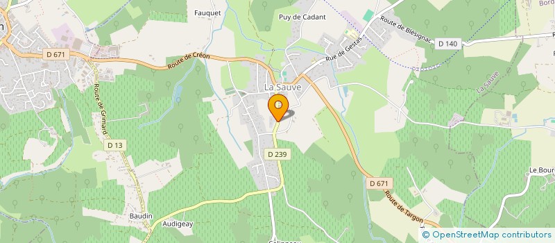 localisation de l'entreprise MONSIEUR CLEMENT BONNEAU  LA SAUVE