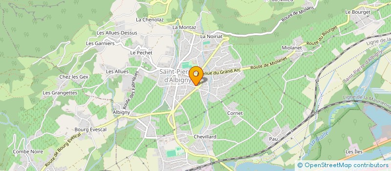 localisation de l'entreprise MONSIEUR CLEMENT BONNET  SAINT-PIERRE-D'ALBIGNY