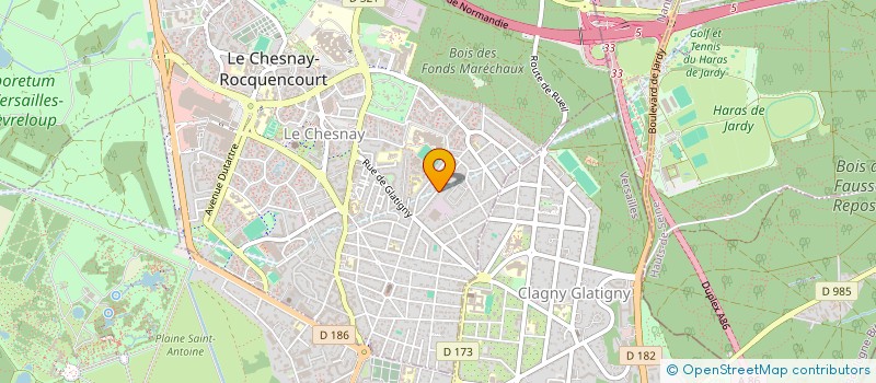 localisation de l'entreprise MONSIEUR CLEMENT BORLOT  LE CHESNAY-ROCQUENCOURT