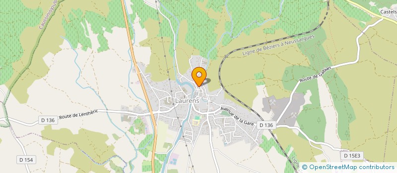 localisation de l'entreprise MONSIEUR CLEMENT BORRALHO  LAURENS