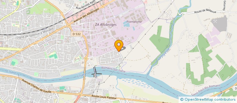 localisation de l'entreprise MONSIEUR CLEMENT BOSIO  ROMANS-SUR-ISERE