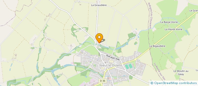 localisation de l'entreprise MONSIEUR CLEMENT BOSSARD  NIEUL-LE-DOLENT