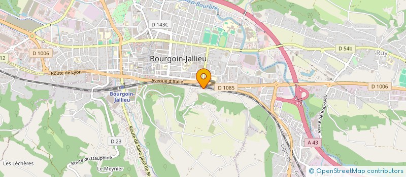 localisation de l'entreprise MONSIEUR CLEMENT BOSSY à BOURGOIN-JALLIEU