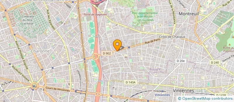 localisation de l'entreprise MONSIEUR CLEMENT BOUCHE à MONTREUIL