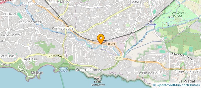 localisation de l'entreprise MONSIEUR CLEMENT BOUDARD  TOULON