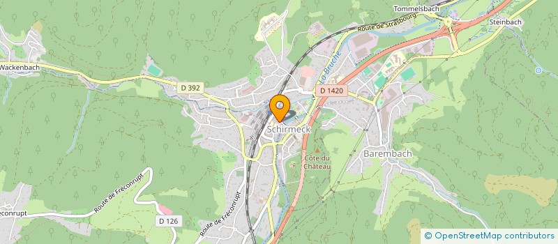 localisation de l'entreprise MONSIEUR CLEMENT BOUDEBOUDA  SCHIRMECK