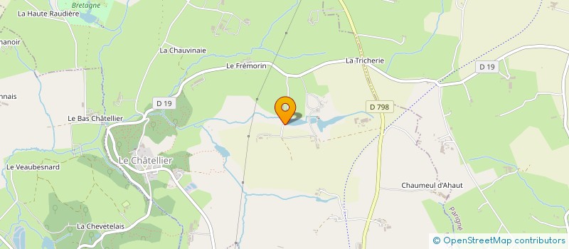 localisation de l'entreprise MONSIEUR CLEMENT BOUFFORT à LE CHATELLIER