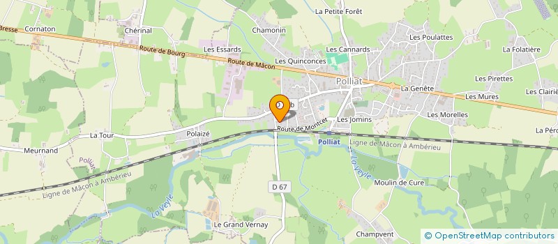 localisation de l'entreprise MONSIEUR CLEMENT BOUILLOT à POLLIAT