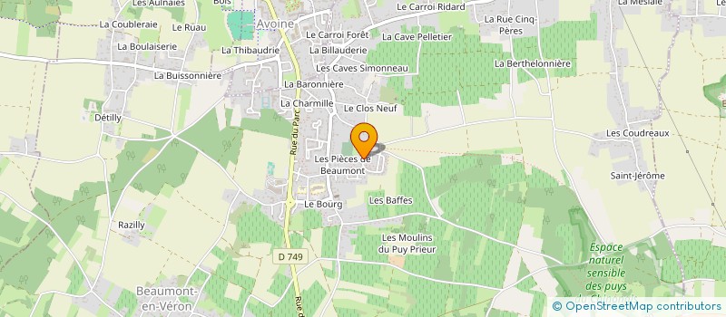 localisation de l'entreprise MONSIEUR CLEMENT BOUTET  BEAUMONT-EN-VERON