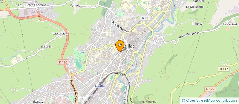 localisation de l'entreprise MONSIEUR CLEMENT BOUYSSE à AURILLAC