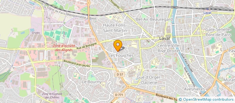 localisation de l'entreprise MONSIEUR CLEMENT BRANEYRE à LAVAL