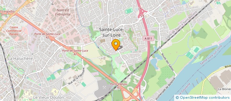 localisation de l'entreprise MONSIEUR CLEMENT BRANGER  SAINTE-LUCE-SUR-LOIRE