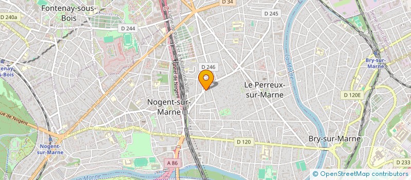 localisation de l'entreprise MONSIEUR CLEMENT BRAYE  LE PERREUX-SUR-MARNE