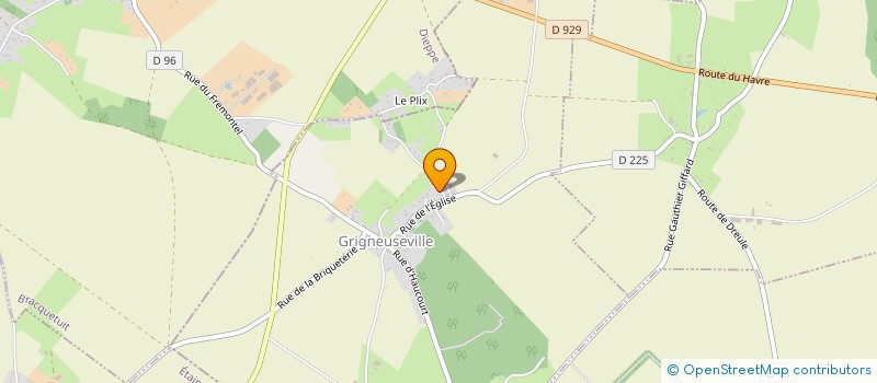 localisation de l'entreprise MONSIEUR CLEMENT BRIANCON  GRIGNEUSEVILLE