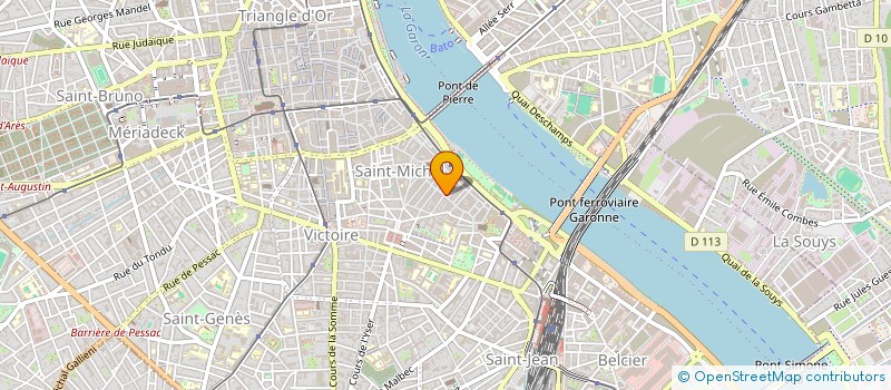 localisation de l'entreprise MONSIEUR CLEMENT BRUN  BORDEAUX