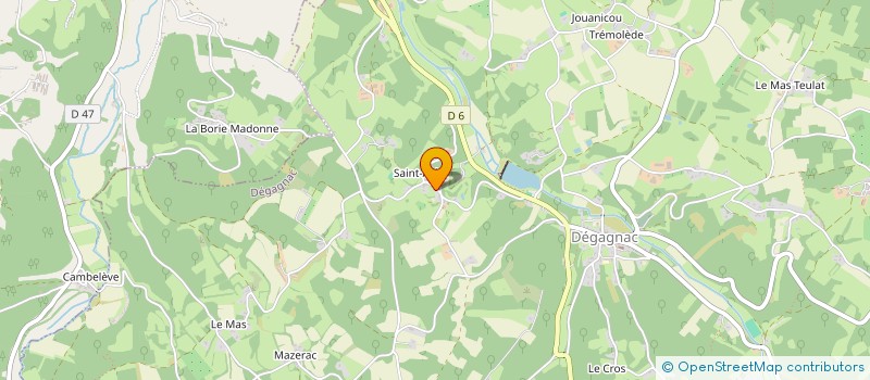 localisation de l'entreprise MONSIEUR CLEMENT BRUNAUX  DEGAGNAC